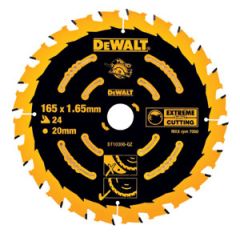 DeWalt DT10300-QZ Cirkelzaagblad 165 x 20 mm 24T ATB 5°