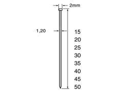 Dutack 5134028 SKN12 Minibrad Verzinkt 15mm 5000 stuks