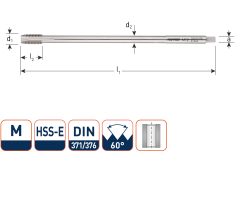 Rotec 349.1000 HSSE M.Tap DIN 376 M 10 x 1,5 EL(180mm)