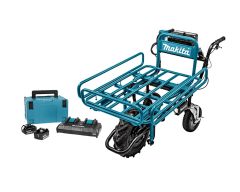 Makita DCU180Rek 18V Kruiwagen + Rek + Starterkit 18 Volt 5.0 AH Li-ion