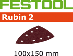 Festool 499143 Schuurbladen Rubin 2 STF Delta/100x150/7 P80 RU/10