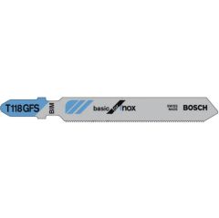 Bosch 2608636496 T118GFS Decoupeerzaagbladen T - Schacht Per 5 INOX