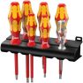 Wera 05006148001 160 i/165 i/7 Schroevendraaierset Kraftform Plus Serie 100 + Spanningszoeker + houder, 7-delig - 1