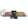 Wera 05022669001 3950 SPKL/9 SM Multicolour Stiftsleutelset, metrisch, RVS, Met vasthoudfunctie 9-delig - 2