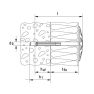 Fischer 512150 Isolatieplug DHK 160 voor zachte isolatie 100 stuks - 2