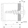 Fischer 40432 GKM 12 Metalen Gipsplaat Plug met schroef 100 stuks - 3