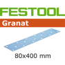 Festool 497164 Schuurstroken Korrel 320 Granat 50 stuks STF 80x400 P320 GR/50 - 1