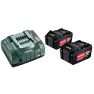 Metabo 685051000 Basis-Set - 2 x Accu 18V 5,2Ah Li-Ion Li-Power + lader ASC145 - 1