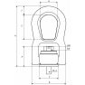 Rema C811X-M8x12-0.3T aanslagbout M8 300 kg (Grade 10) 2611308308 - 2