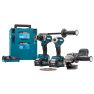 Makita DK0125G301 Combiset 40V Max 4,0Ah Li-Ion - DF001G accuboor + TD001G slagschroever + GA005G slijper in MBox - 1