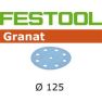 Festool 497176 Schuurschijven Granat STF D125/90 P360 GR/100 - 1