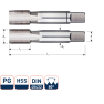 Rotec 315.1600 HSS Handtappenset PG 16-18 - 1