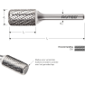 Rotec 430.3080 HM-Stiftfrees 8 mm model AR - 1