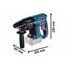 'Bosch Blauw 0611911101 GBH 18V-21 Boorhamer 18 Volt excl. accu"s en lader in L-Boxx''' - 2