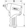 KS Tools 515.1150 1/2" miniMONSTER Xtremelight High Performance pneumatische slagmoersleutel 1.390 Nm - 1