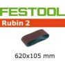 Festool 499153 Schuurband Korrel 120 Rubin 2 10 stuks BS105/620x105-P120 RU/10 - 1